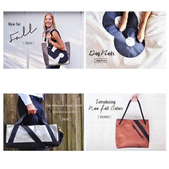 🩵Ella Vickers Sailcloth Shoulderbag💙So Chic n Fun made from up-cycled sails! - Picture 4 of 16